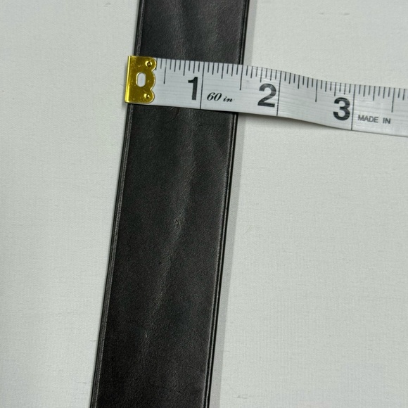 $595 Ralph Lauren Purple Label Italy Brown Gold Stirrup Vachetta Leather Belt - Picture 3 of 13